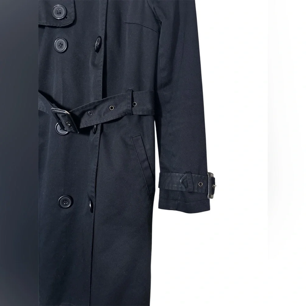H&M Elegant Black Trench Coat